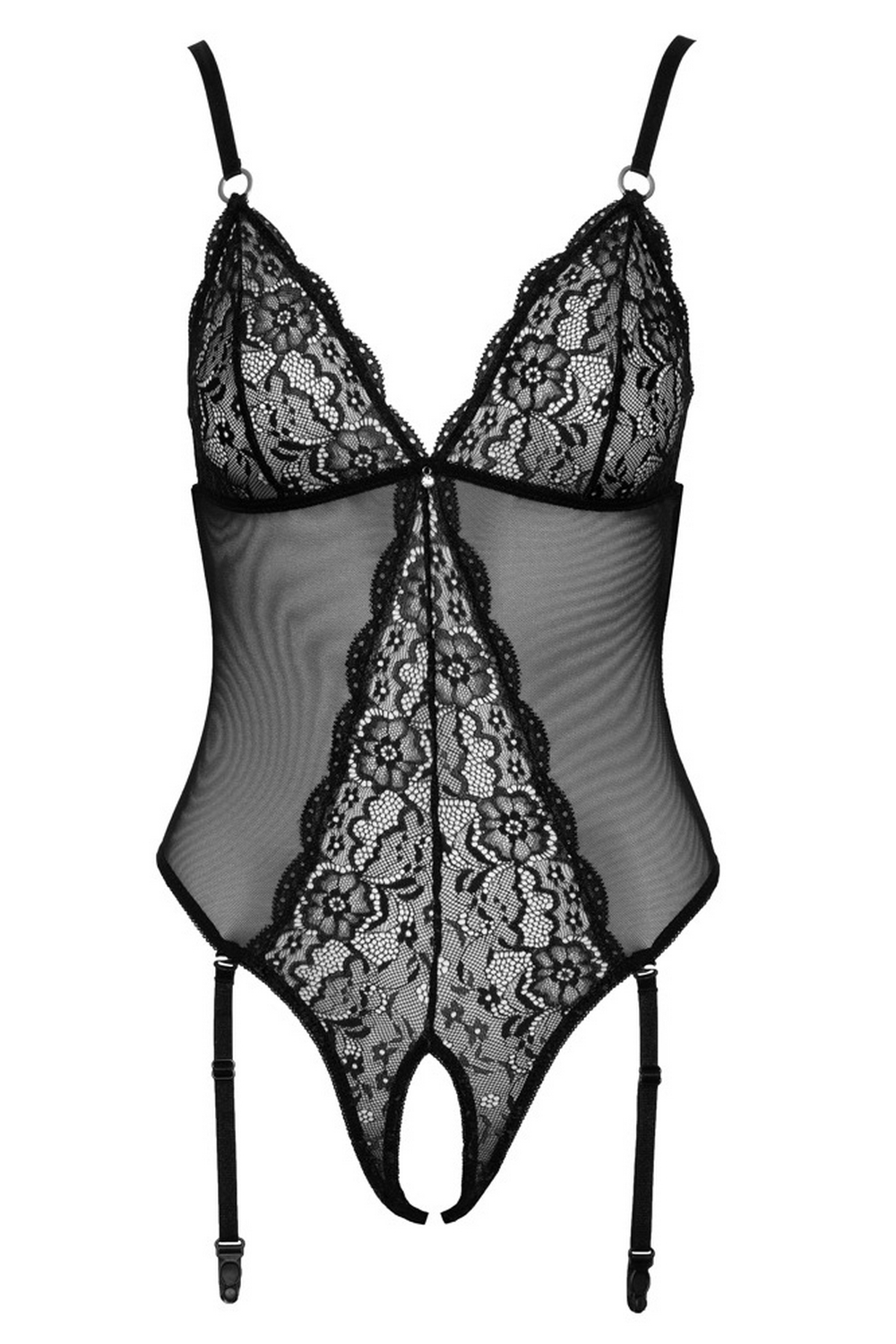 Body transparent ouvert à l entrejambe Cottelli Lingerie