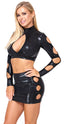 Ensemble brillant avec jupe - Look Chaud et humide