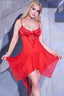 Nuisette asymétrique transparente - Chilirose