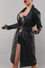 Manteau élégant classique éco cuir - Demoniq