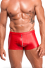 Boxer rouge à zip - Noir handmade