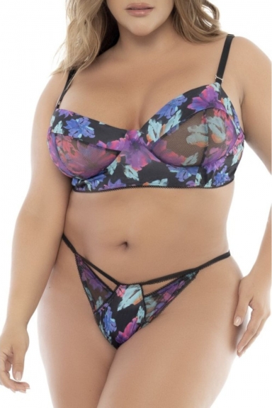 Ensemble 3 pièces floral grande taille - Mapalé