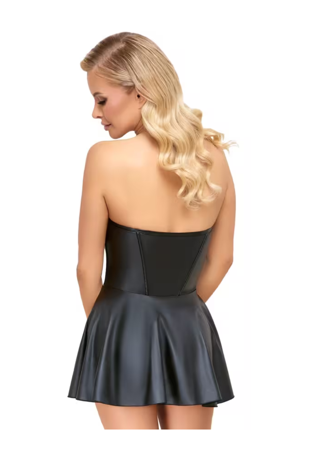 Mini robe bustier noire - Cottelli