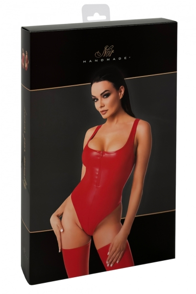 Body wetlook rouge Elysium - Noir handmade