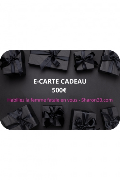 E-Carte cadeau 500€