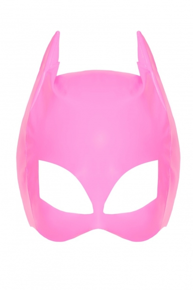 Masque de Catwoman en vinyle rose - Black Level