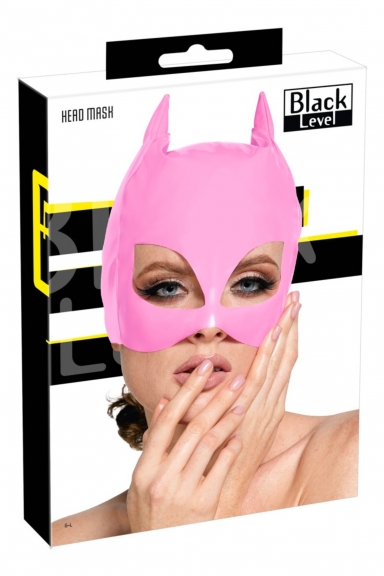 Masque de Catwoman en vinyle rose - Black Level