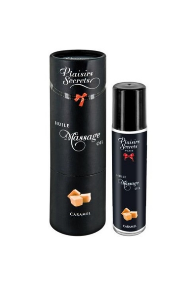 Comestible - Huile de Massage Caramel Qualité Française 59ml - Plaisir Secret