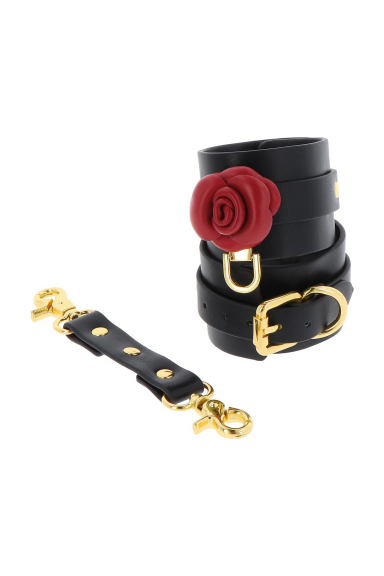 Menottes de chevilles Roses Sauvages Cuir - Taboom