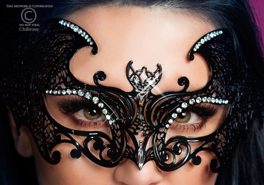 Masque Vénitien modèle 3994 - Chilirose Image secondaire du produit