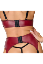 Ensemble ouvert 3 pièces Rouge et Noir - Laissez vous séduire
