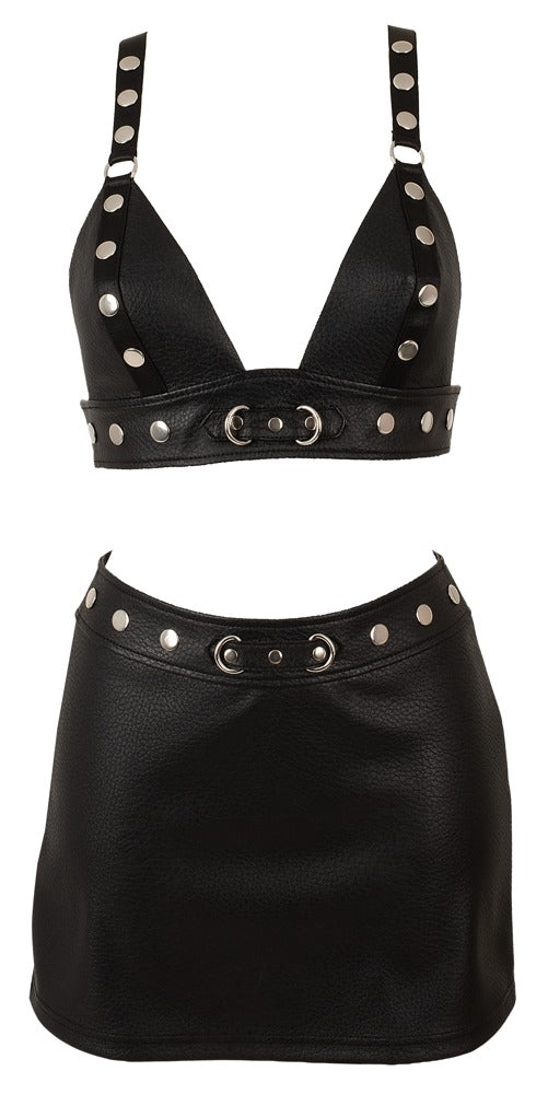 Ensemble style "Bondage" Noir - Le côté rebelle qu'on aime