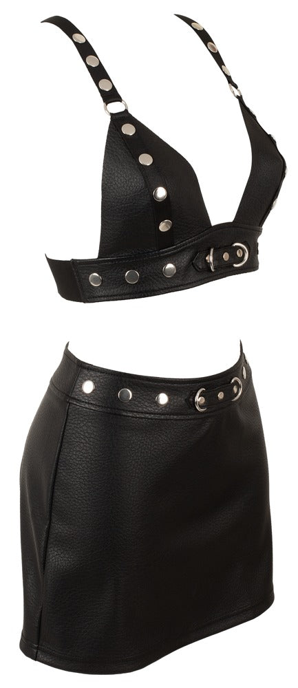 Ensemble style "Bondage" Noir - Le côté rebelle qu'on aime