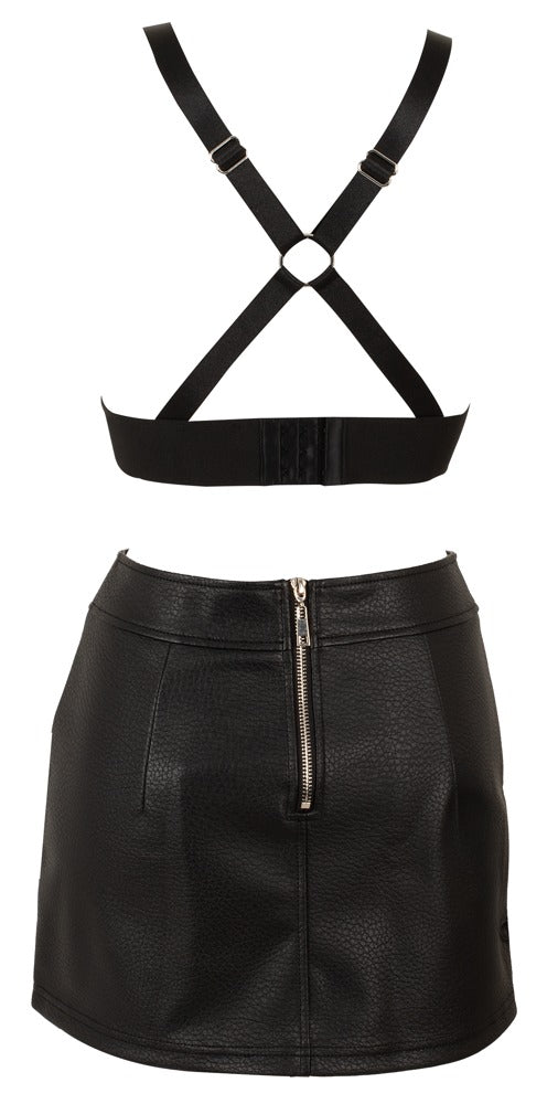 Ensemble style "Bondage" Noir - Le côté rebelle qu'on aime