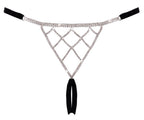 String ouvert strass argentés - Cottelli