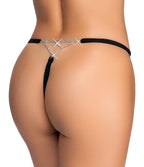 String ouvert strass argentés - Cottelli