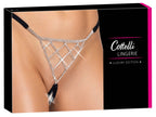 String ouvert strass argentés - Cottelli
