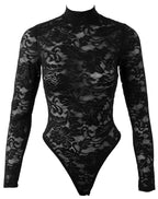 Body string en dentelle bordeaux ou noir - Cottelli
