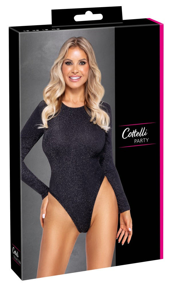 Body noir argenté - Cottelli