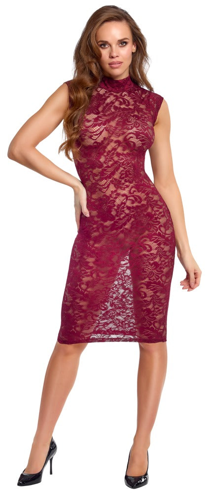 Robe dentelle rouge bordeaux - Cottelli