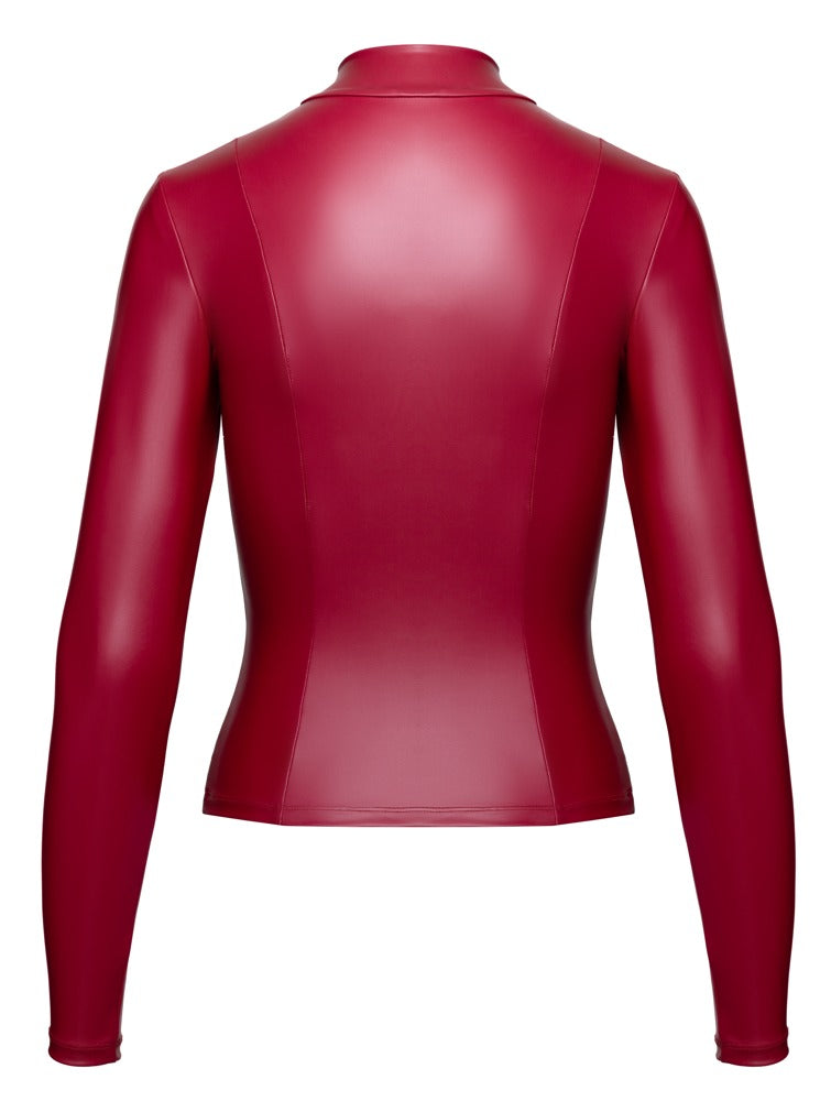 Top Rouge Mat à Manches Longues - Celui qui change tout