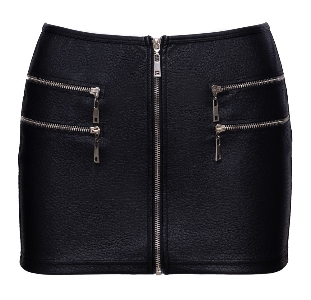 Mini Jupe Simili Noire - Sexy et sexy !