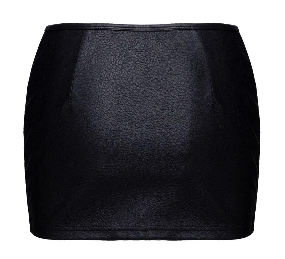 Mini Jupe Simili Noire - Sexy et sexy !