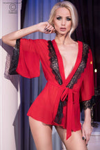 Déshabillé kimono transparent - Chilirose