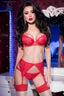 Lingerie 3 pièces dentelle satin - Chilirose