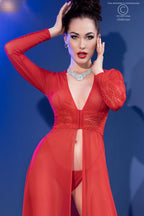 Babydoll longue rouge - Chilirose