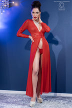 Babydoll longue rouge - Chilirose