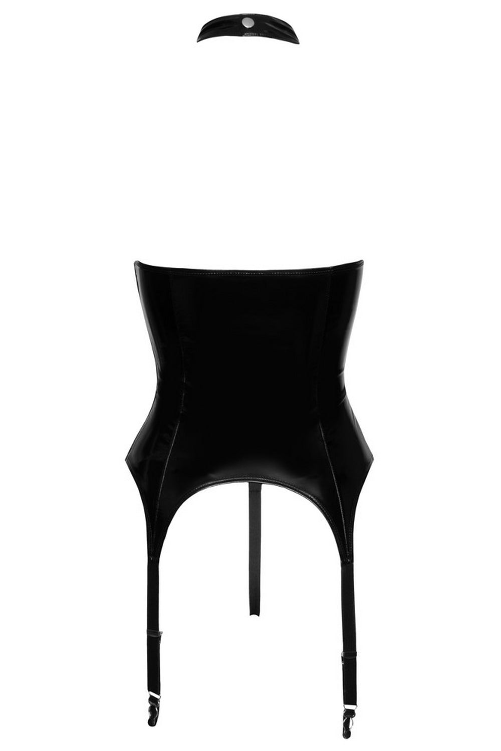 Guêpière vinyle effet laçage - Black Level