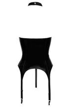 Guêpière vinyle effet laçage - Black Level