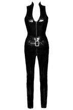 Combinaison vinyle dos résille - Black Level Offre Spéciale