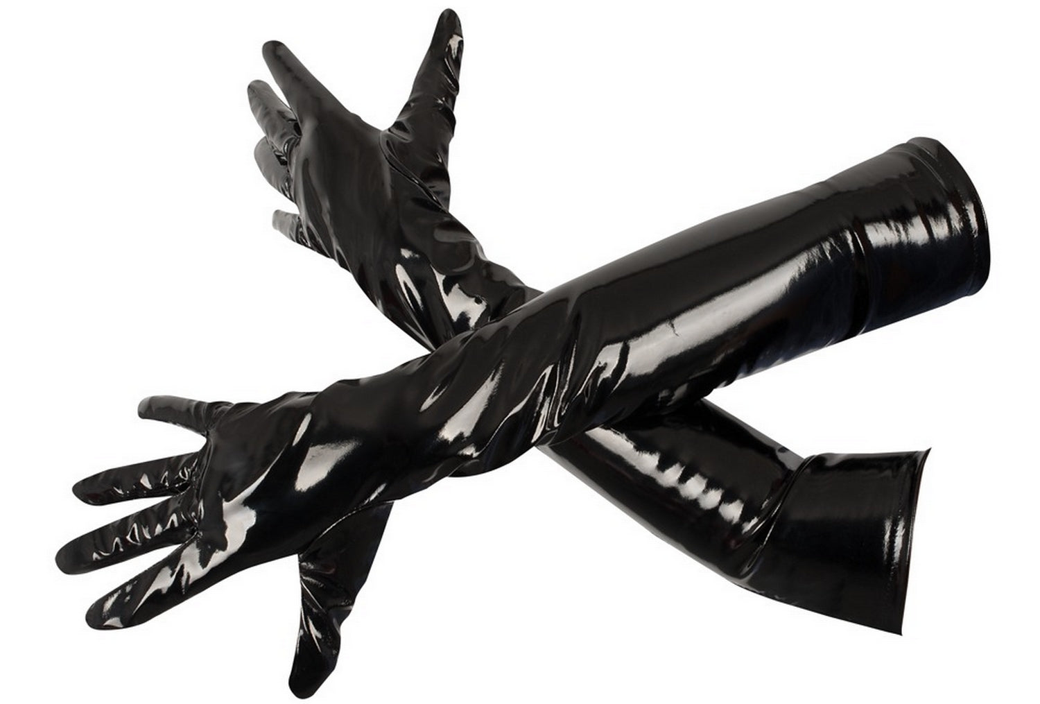 Gants en vinyle noir - Black Level Image secondaire du produit