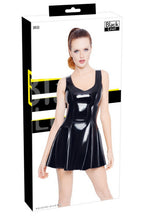Robe courte évasée en vinyle - Black Level