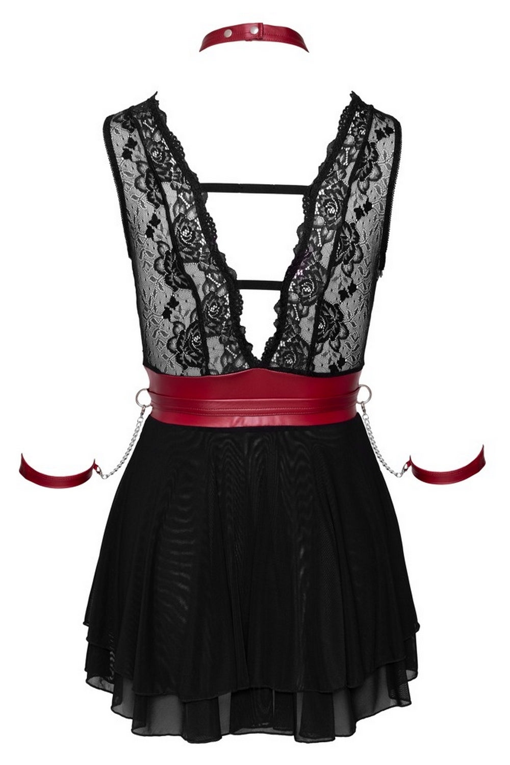 Robe babydoll avec attaches - Cottelli Bondage