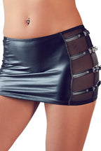 Mini jupe laqué à boucles - Cottelli Party