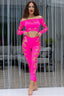 Ensemble leggings rose fluo - Chilirose