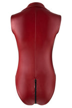 Body rouge avec zip - Cottelli Party