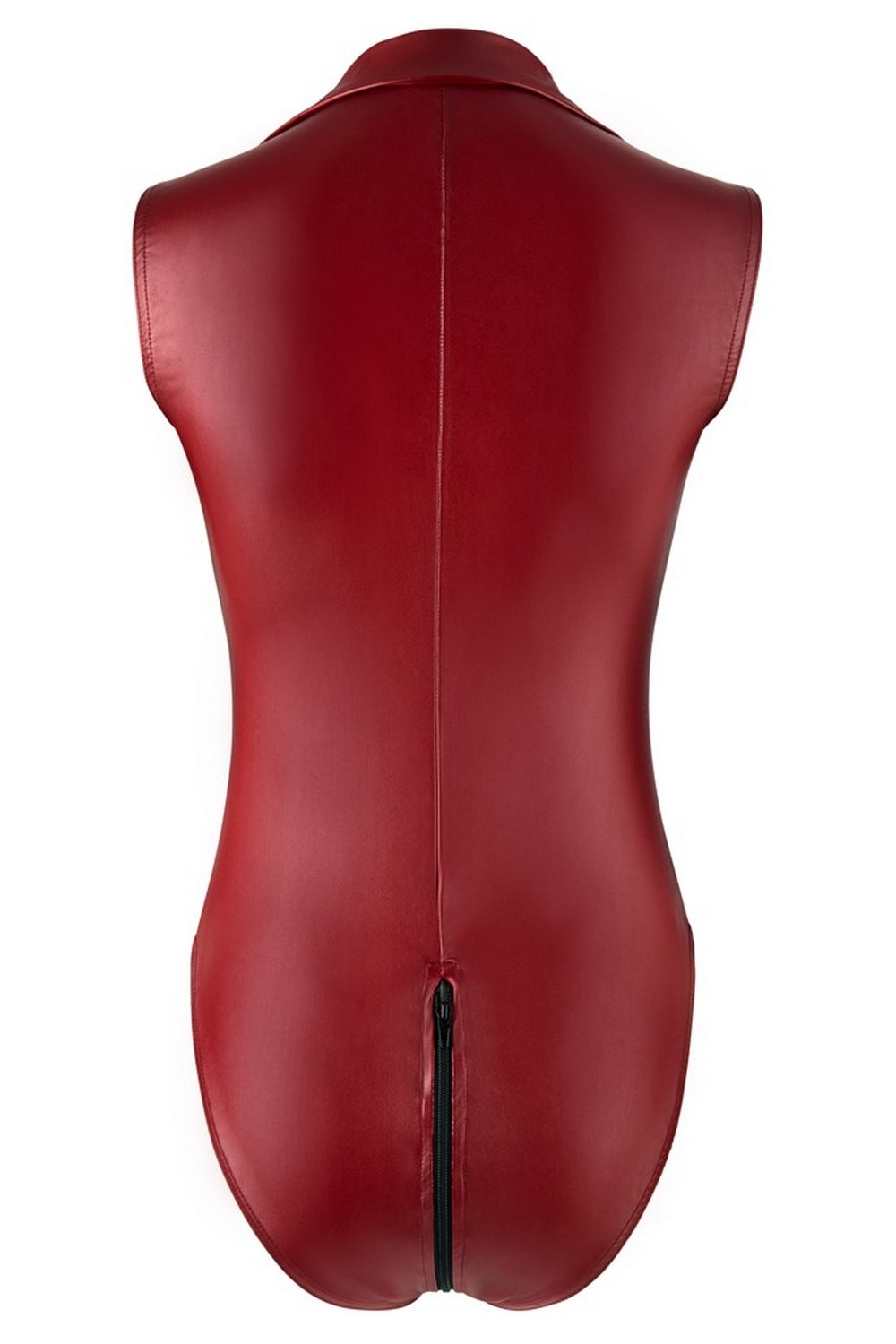 Body rouge avec zip - Cottelli Party