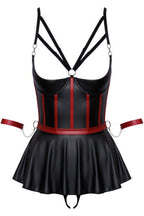 Ensemble top peplum ouvert - Cottelli Bondage