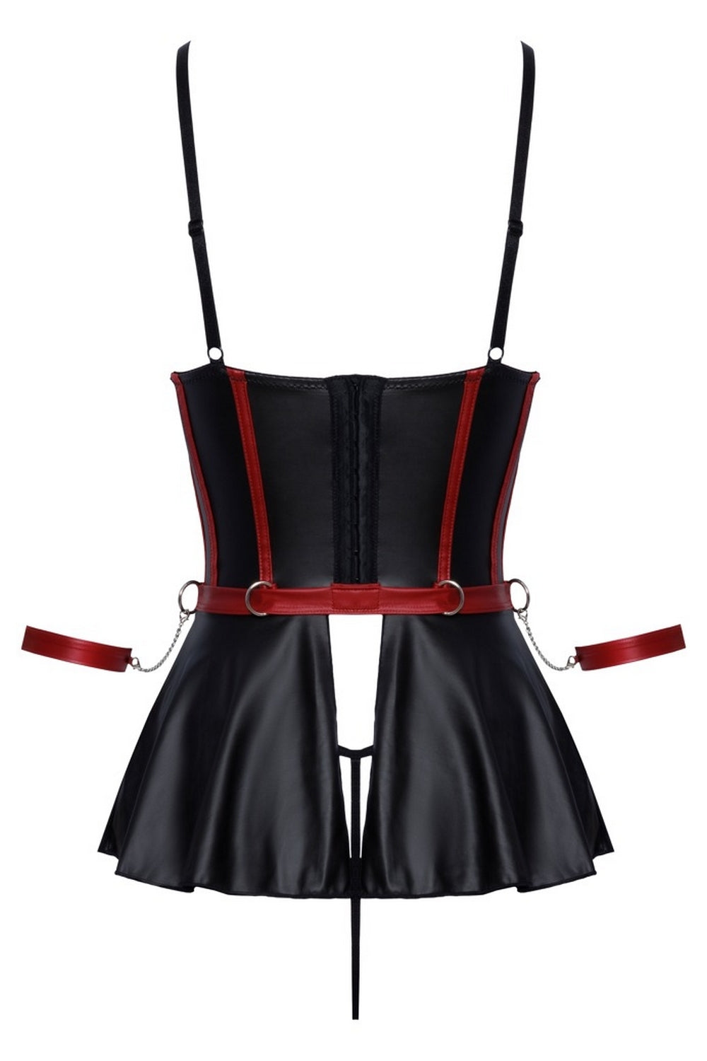 Ensemble top peplum ouvert - Cottelli Bondage