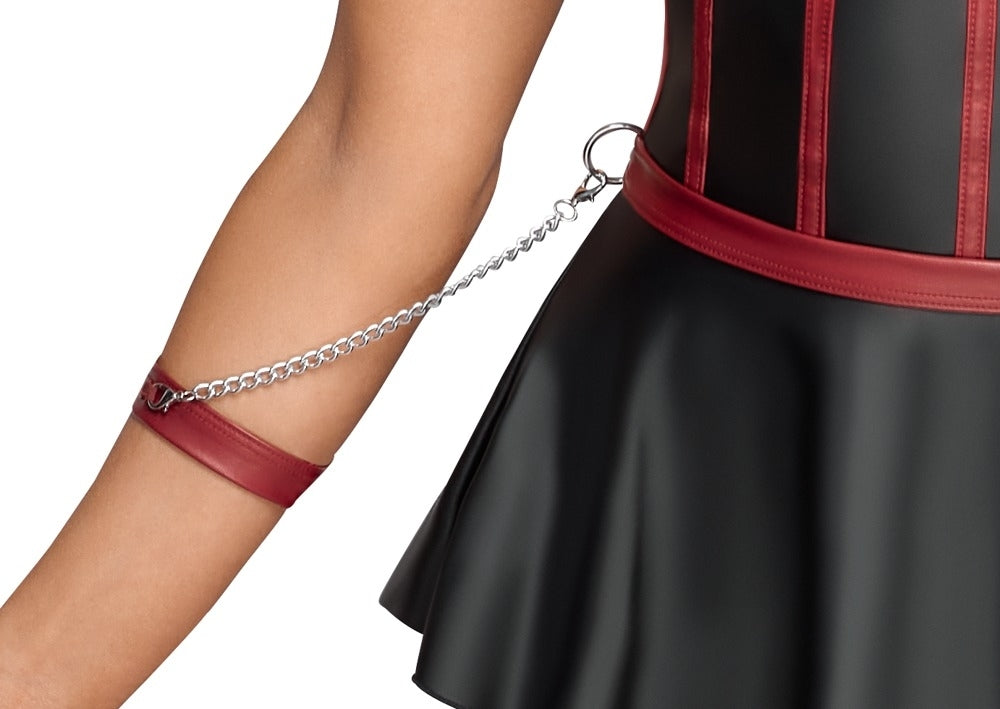Ensemble top peplum ouvert - Cottelli Bondage