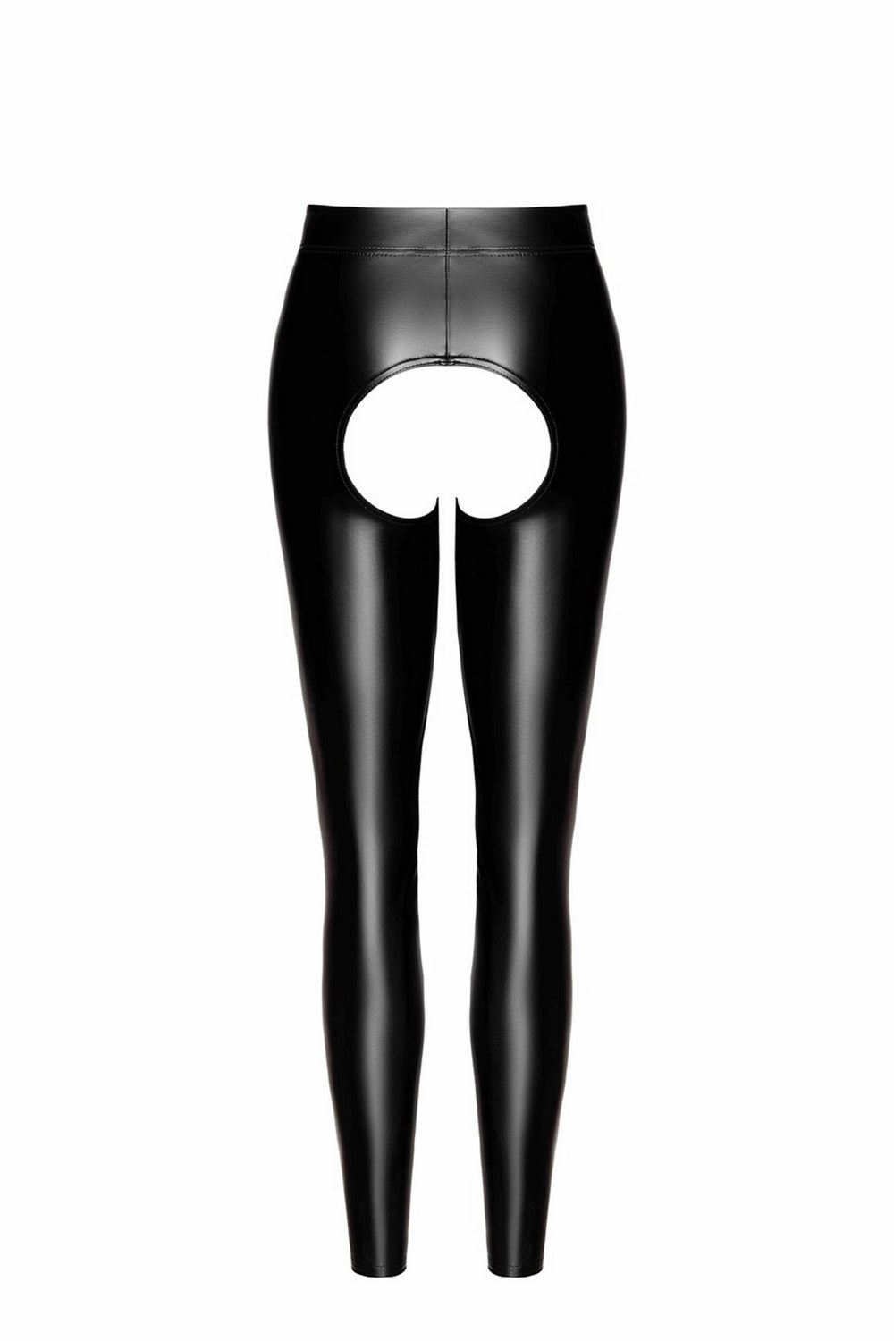 Legging ouvert en wetlook - Noir Handmade