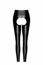 Legging ouvert en wetlook - Noir Handmade