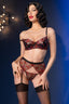 Lingerie à coeurs avec bas - Chilirose