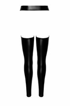 Legging ouvert taille haute en wetlook Collection ProjectFetish - Noir Handmade