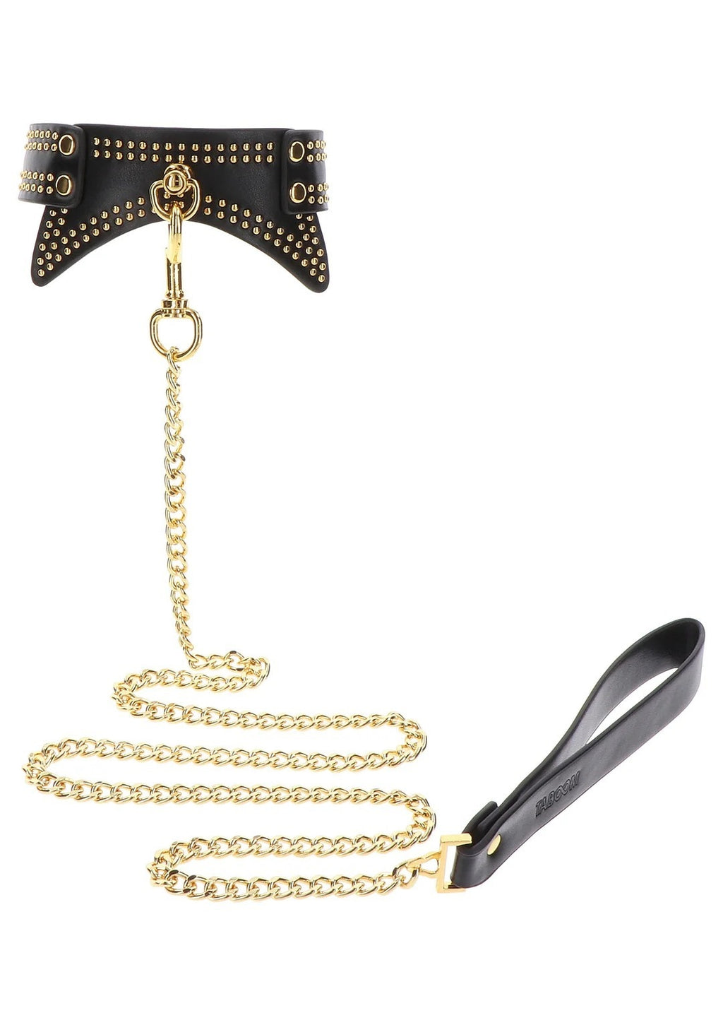 laisse + collier noirs avec clous  - taboom