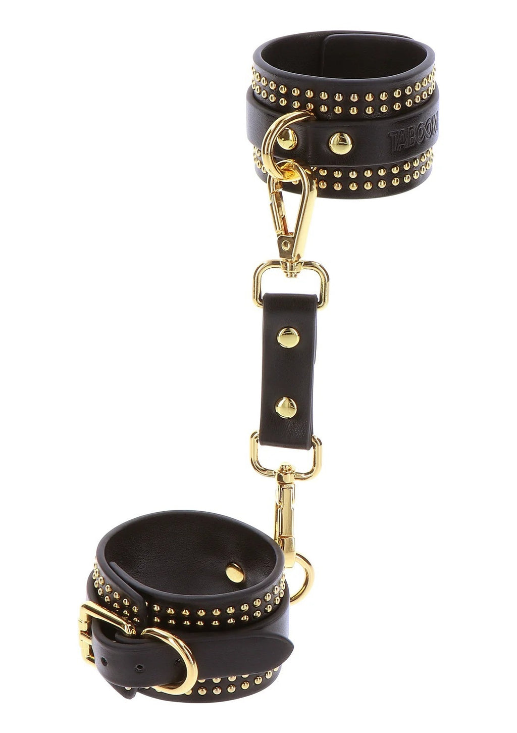 menottes de chevilles noires avec clous - taboom